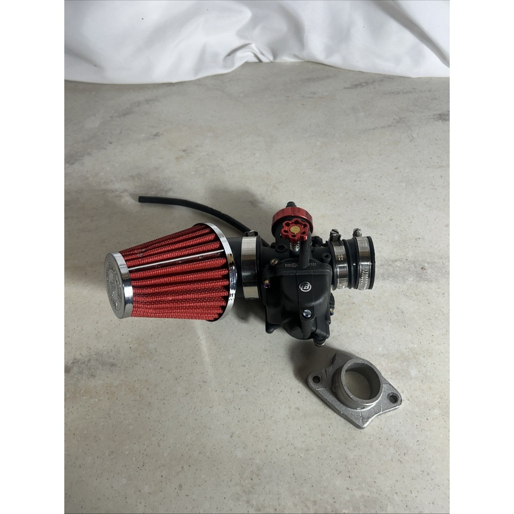 NIBBI PE24 Carburetor with 48mm Air Filters Kit,PE24mm FL Motorcycle Carb Fit